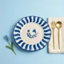 Everyday plates - Scalloped Floral Dinner Plate | Hand-crafted Ceramic |10.5 Inch - CASA AMAROSA