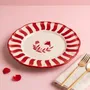 Everyday plates - Scalloped Floral Dinner Plate | Hand-crafted Ceramic |10.5 Inch - CASA AMAROSA