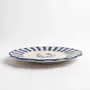 Everyday plates - Scalloped Floral Dinner Plate | Hand-crafted Ceramic |10.5 Inch - CASA AMAROSA