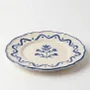 Everyday plates - Scalloped Floral Dessert Plate | Hand-crafted Ceramic | 8.5 Inch - CASA AMAROSA