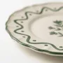 Everyday plates - Scalloped Floral Dessert Plate | Hand-crafted Ceramic | 8.5 Inch - CASA AMAROSA