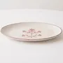 Everyday plates - Floral Oval Platter | Hand-crafted Ceramic | 14x7 - CASA AMAROSA