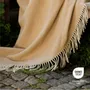 Throw blankets - Australian Merino Wool Throw Steppe - LANAVITTA