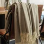 Throw blankets - Australian Merino Wool Throw Steppe - LANAVITTA