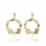 Jewelry - Peridot PL-OR 750 3MIC Flower Garden Earrings - ATELIER J.FB FRANCE