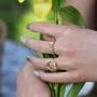 Jewelry - Peridot PL-OR 750 3MIC Flower Garden Earrings - ATELIER J.FB FRANCE