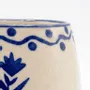 Carafes - Floral Motif Drink cup | Hand-Painted Ceramic Stoneware | 3 Inch - CASA AMAROSA