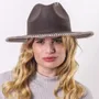Hats - CROCHET wide brim felt hat - TRAVAUX EN COURS...