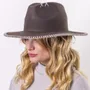 Hats - CROCHET wide brim felt hat - TRAVAUX EN COURS...
