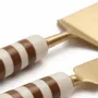 Knives - Stripe Cake Knife Set | Resin Handle | Set Of 2 - CASA AMAROSA