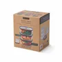 Food storage - BLACK + BLUM Stack + Nest Glass Food Storage Container Set | Mixed Set - BLACK+BLUM EUROPE