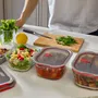 Food storage - BLACK + BLUM Stack + Nest Glass Food Storage Container Set | Mixed Set - BLACK+BLUM EUROPE