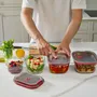 Food storage - BLACK + BLUM Stack + Nest Glass Food Storage Container Set | Mixed Set - BLACK+BLUM EUROPE