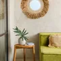 Miroirs - Le Miroir Raffia Cowrie - Blanc Naturel - BAZAR BIZAR LIVING