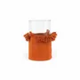 Bougeoirs et photophores  - Le Bougeoir Oh My Gee - Velours Rouille - XXL - BAZAR BIZAR LIVING