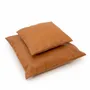 Coussins - La Housse de Coussin Four Leather Panel - Camel - 40x40 - BAZAR BIZAR LIVING