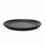 Platter and bowls - The Burned Classic Plate - Black - L - BAZAR BIZAR LIVING