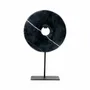 Sculptures, statuettes and miniatures - The Marble Disc on Stand - Black - L - BAZAR BIZAR LIVING