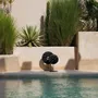 Sculptures, statuettes and miniatures - The Marble Disc on Stand - Black - L - BAZAR BIZAR LIVING