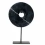 Sculptures, statuettes and miniatures - The Marble Disc on Stand - Black - L - BAZAR BIZAR LIVING