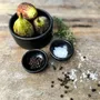 Platter and bowls - The Burned Cylinder Dish - Black - Set of 3 - BAZAR BIZAR LIVING