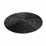 Placemats - The Alang Alang Placemat - Round - Black - BAZAR BIZAR LIVING