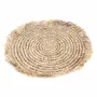 Placemats - The Fringe Raffia Placemat Round - Natural - BAZAR BIZAR LIVING