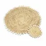Placemats - The Raffia Shell Placemat - Natural - BAZAR BIZAR LIVING