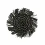 Placemats - The Fringe Raffia Coaster - Black - BAZAR BIZAR LIVING