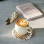 Placemats - The Raffia Shell Coaster - Natural - BAZAR BIZAR LIVING
