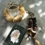 Decorative objects - The Raffia Fishbone Keychain - Natural Black - BAZAR BIZAR LIVING
