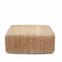 Ottomans - The Hyacinth Pouffe Square - Natural - M - BAZAR BIZAR LIVING