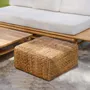 Ottomans - The Hyacinth Pouffe Square - Natural - M - BAZAR BIZAR LIVING