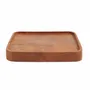 Everyday plates - The Teak Square Plate - Natural - XS - BAZAR BIZAR LIVING