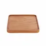 Everyday plates - The Teak Square Plate - Natural - M - BAZAR BIZAR LIVING