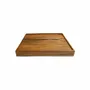 Trays - The Teak Serving Plate - Natural - BAZAR BIZAR LIVING