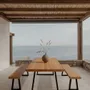Benches - Bench With Iron Legs - Natural - 280 - BAZAR BIZAR LIVING