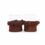 Candlesticks and candle holders - The Oh My Gee Candle Holder - Burgundy Velvet - L - BAZAR BIZAR LIVING