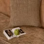 Cushions - The Linen Damier Cushion Cover - Natural - BAZAR BIZAR LIVING