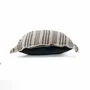 Coussins - La Housse de Coussin Nordic Stripe - Noir Naturel - 50x50 - BAZAR BIZAR LIVING