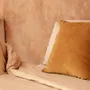 Cushions - The Velvet Crush Cushion Cover - Mustard - 50x50 - BAZAR BIZAR LIVING