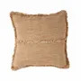 Cushions - The Sahara Fringe Cushion Cover - Natural Brown - 50x50 - BAZAR BIZAR LIVING