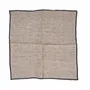Napkins - The Code Linen Napkin - Natural Black - 45x45 - BAZAR BIZAR LIVING