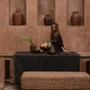 Table cloths - The Tuscany Tablecloth - Black Natural - 150x250 - BAZAR BIZAR LIVING