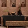 Table cloths - The Tuscany Tablecloth - Black Natural - 150x300 - BAZAR BIZAR LIVING