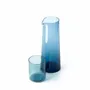 Verres - Le Verre Haut Azure Hammered - Bleu - BAZAR BIZAR LIVING