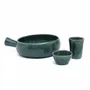 Platter and bowls - The Aqua Casserole with Handle - BAZAR BIZAR LIVING
