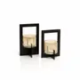 Bougeoirs et photophores  - Le Photophore Hurricane Framed - Noir - L - BAZAR BIZAR LIVING
