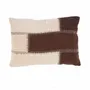 Coussins - La Housse de Coussin Cocoa Patchwork - Marron Naturel - BAZAR BIZAR LIVING