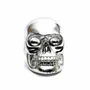 Sculptures, statuettes and miniatures - The Resin Skull Head Silver L - BAZAR BIZAR LIVING